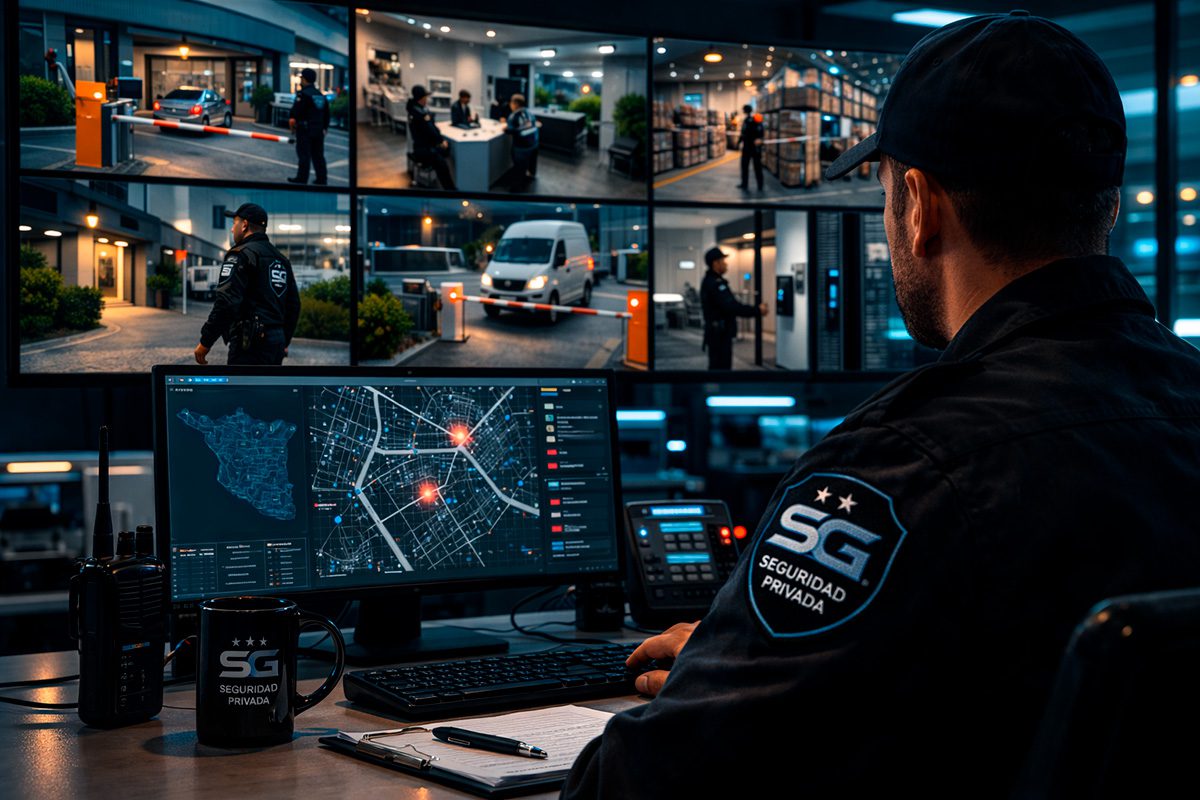 Centro de monitoreo de SG Seguridad Privada